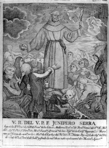 Fray Junipero Serra door Spanish School